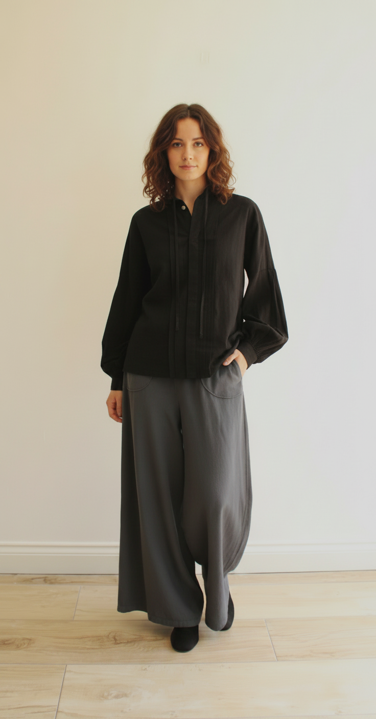 Classic Wide-Leg Trousers