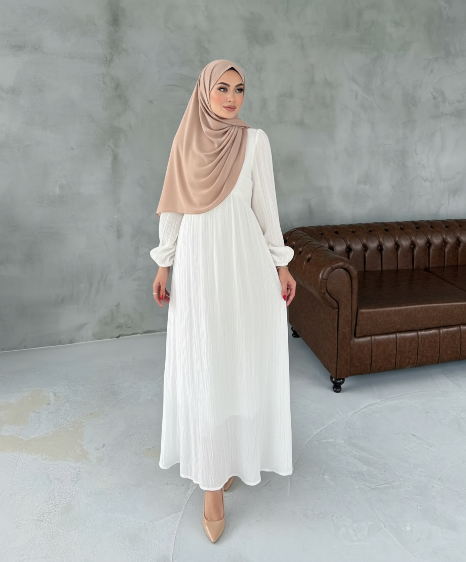 Classic Tied Maxi Dress | Cotton Blend Tie Waist Summer Dress