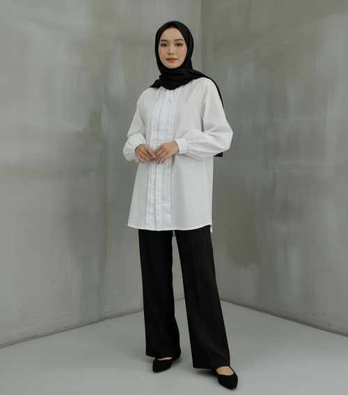 Classic Cotton Linen Shirt | Women's Button Front Shirt