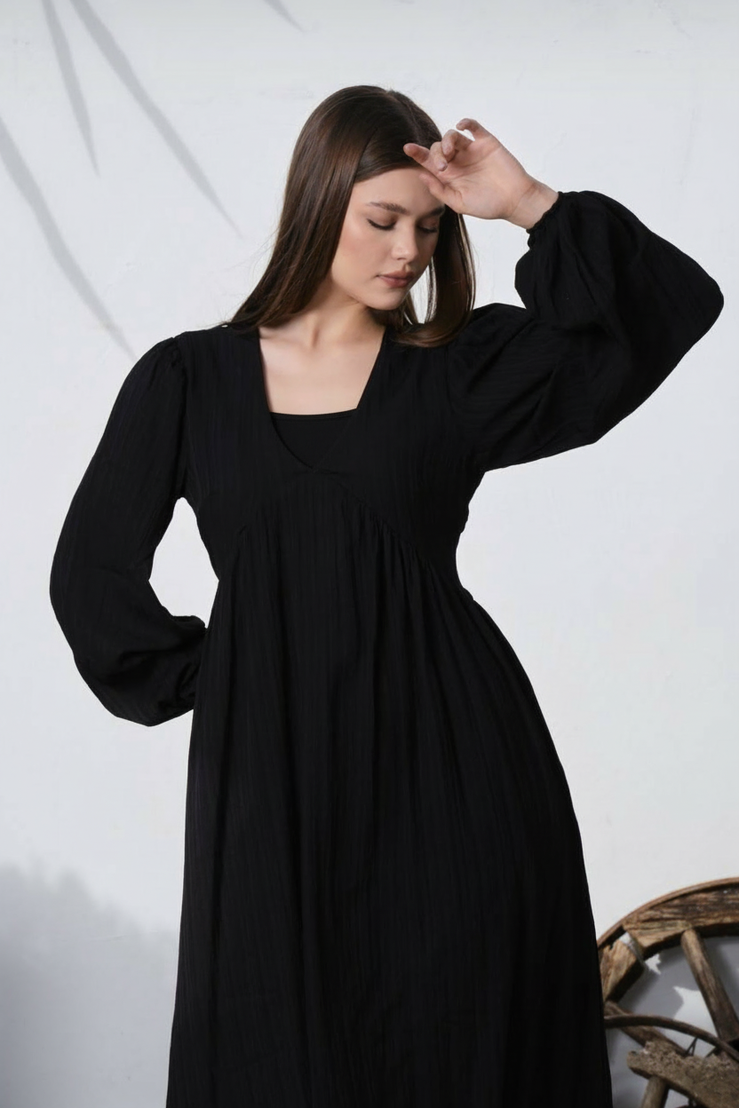 Classic Tied Maxi Dress