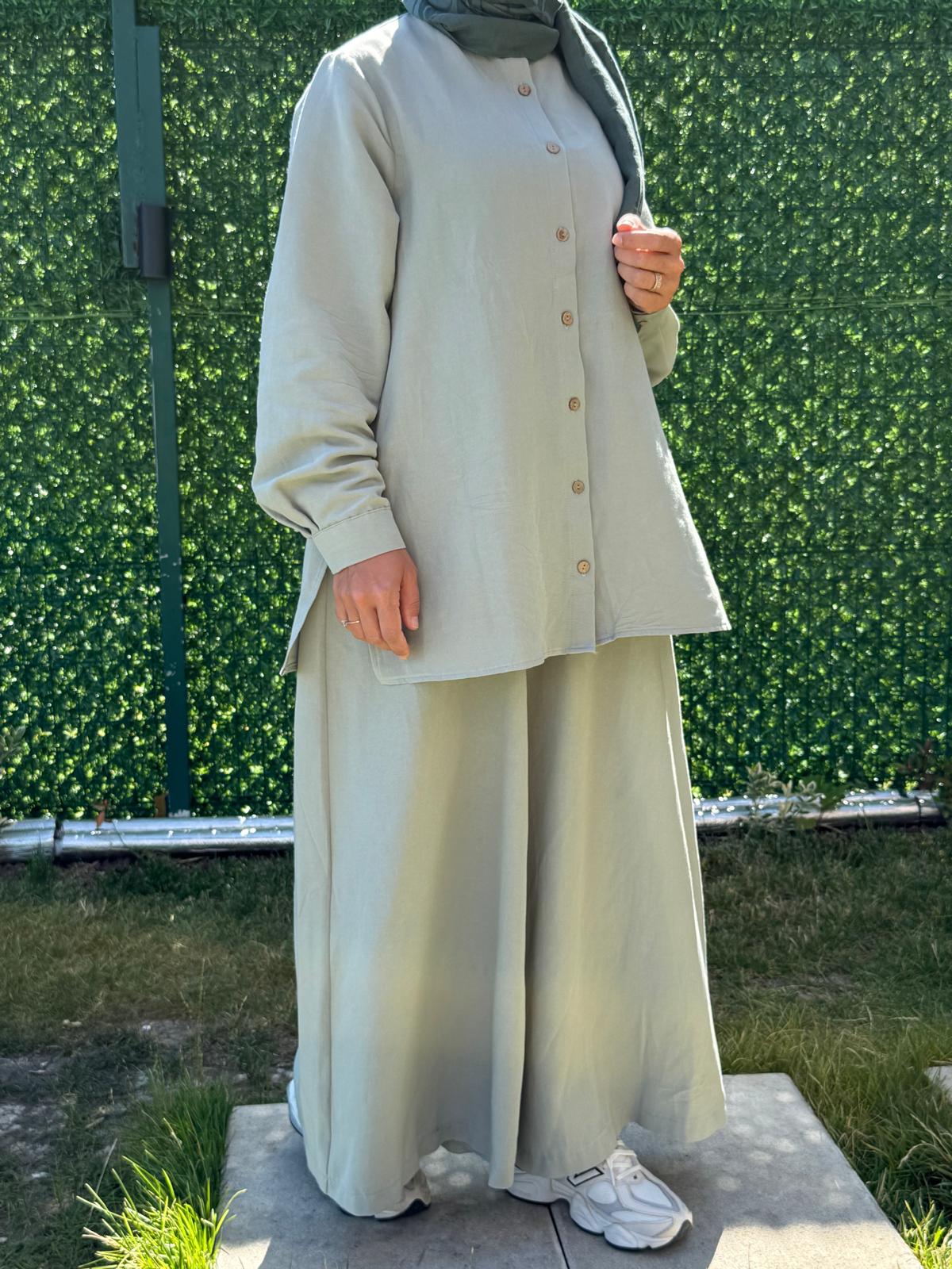 Cotton Linen Summer Co-Ord Set