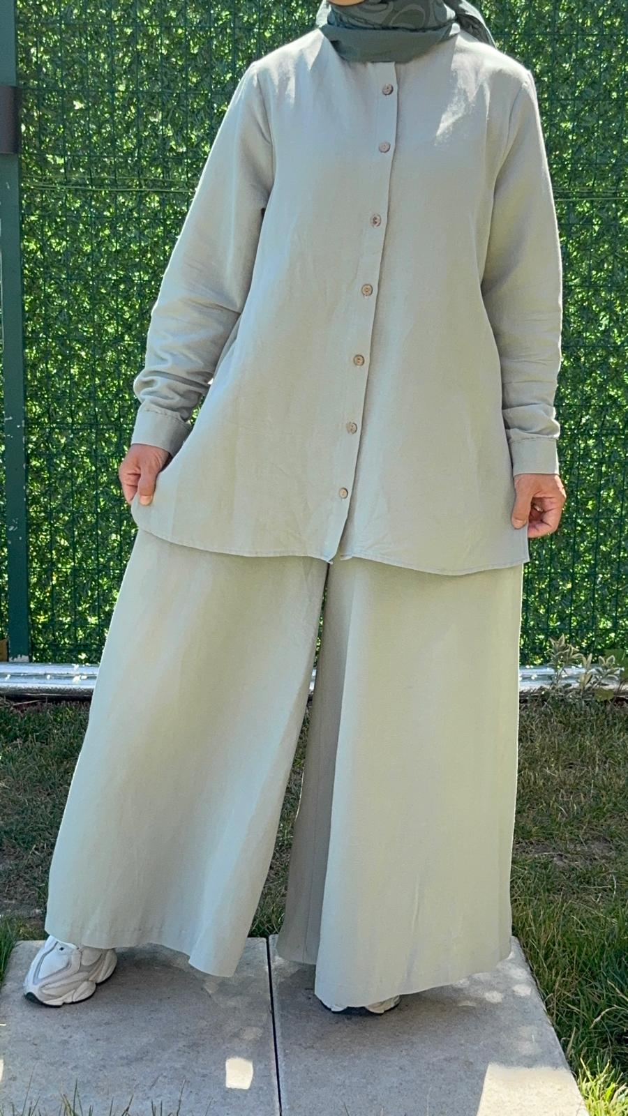 Cotton Linen Summer Co-Ord Set