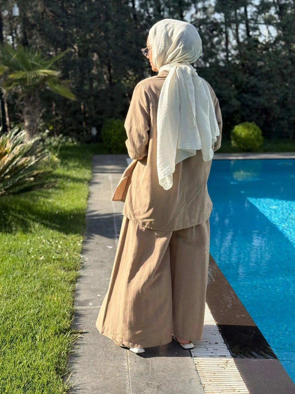 Cotton Linen Tailored Set