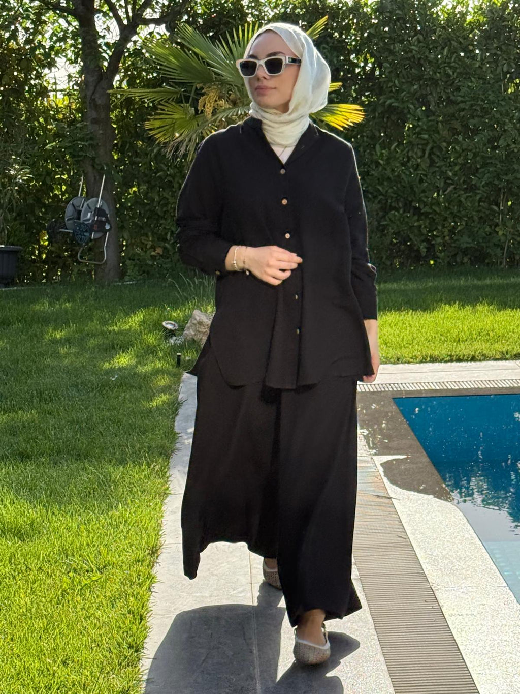 Cotton Linen Tailored Set