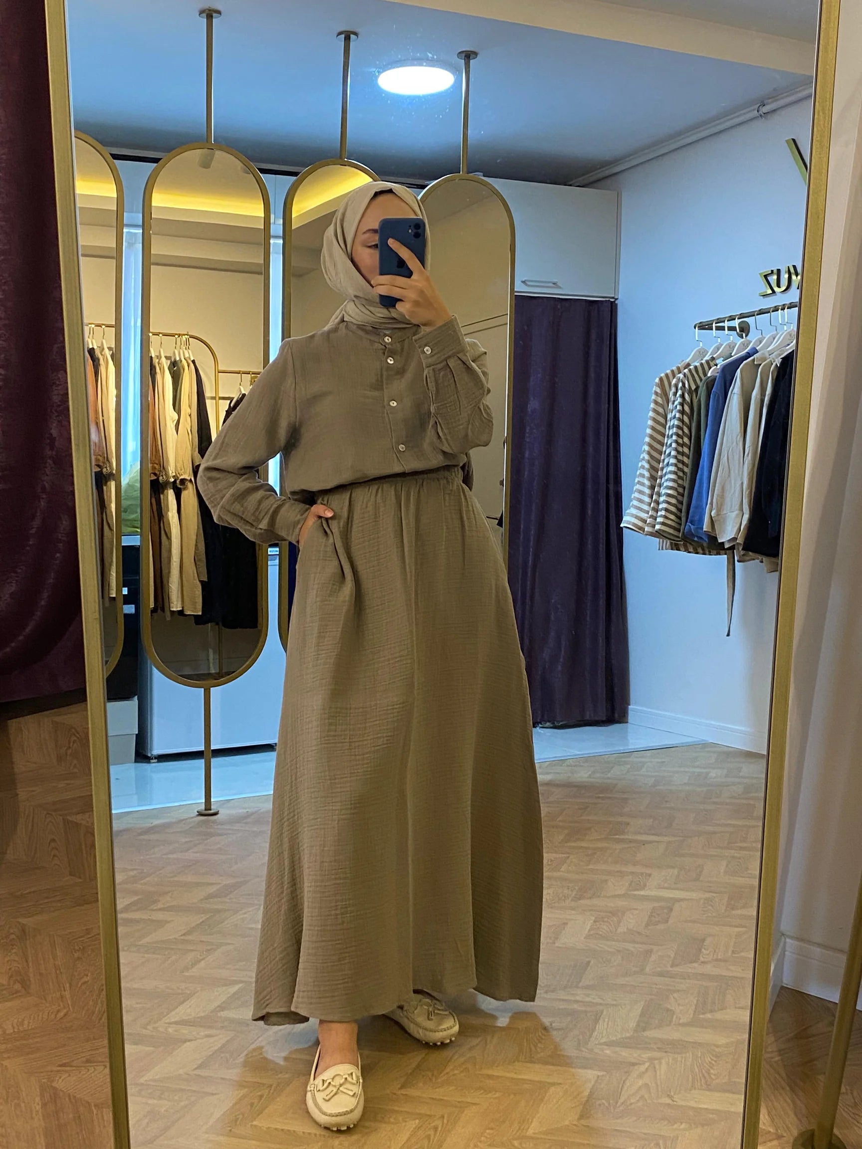 Cotton Muslin Skirt Co-Ord Set