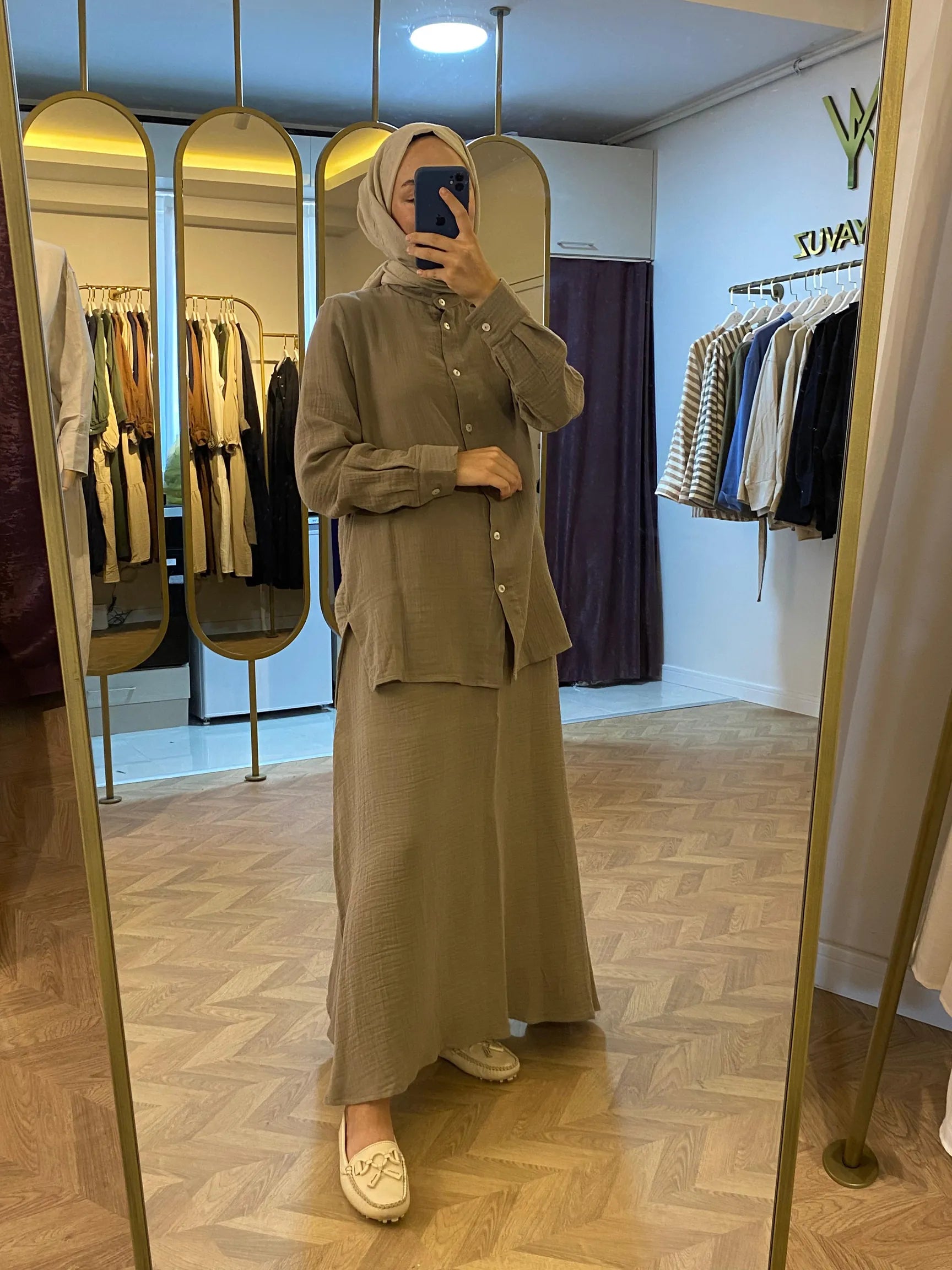 Cotton Muslin Skirt Co-Ord Set