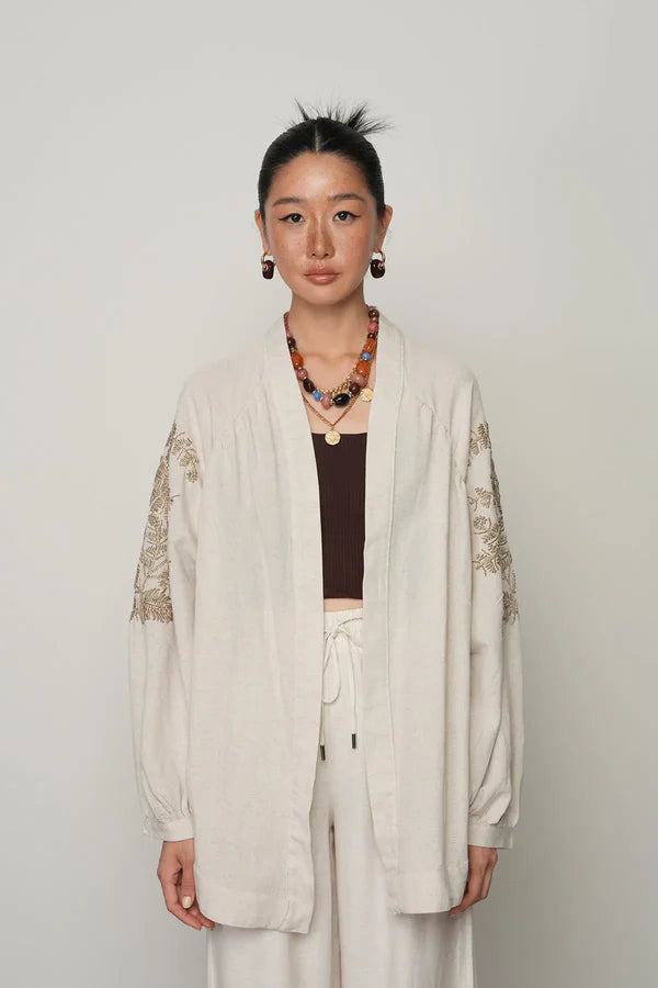 Ivory Artisan Kimono Cover-Up