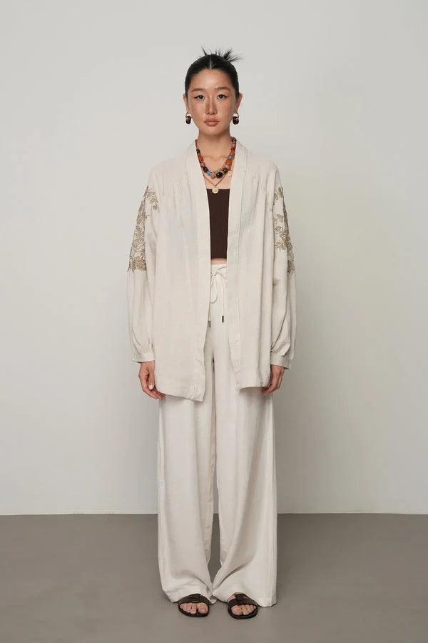 Ivory Artisan Kimono Cover-Up
