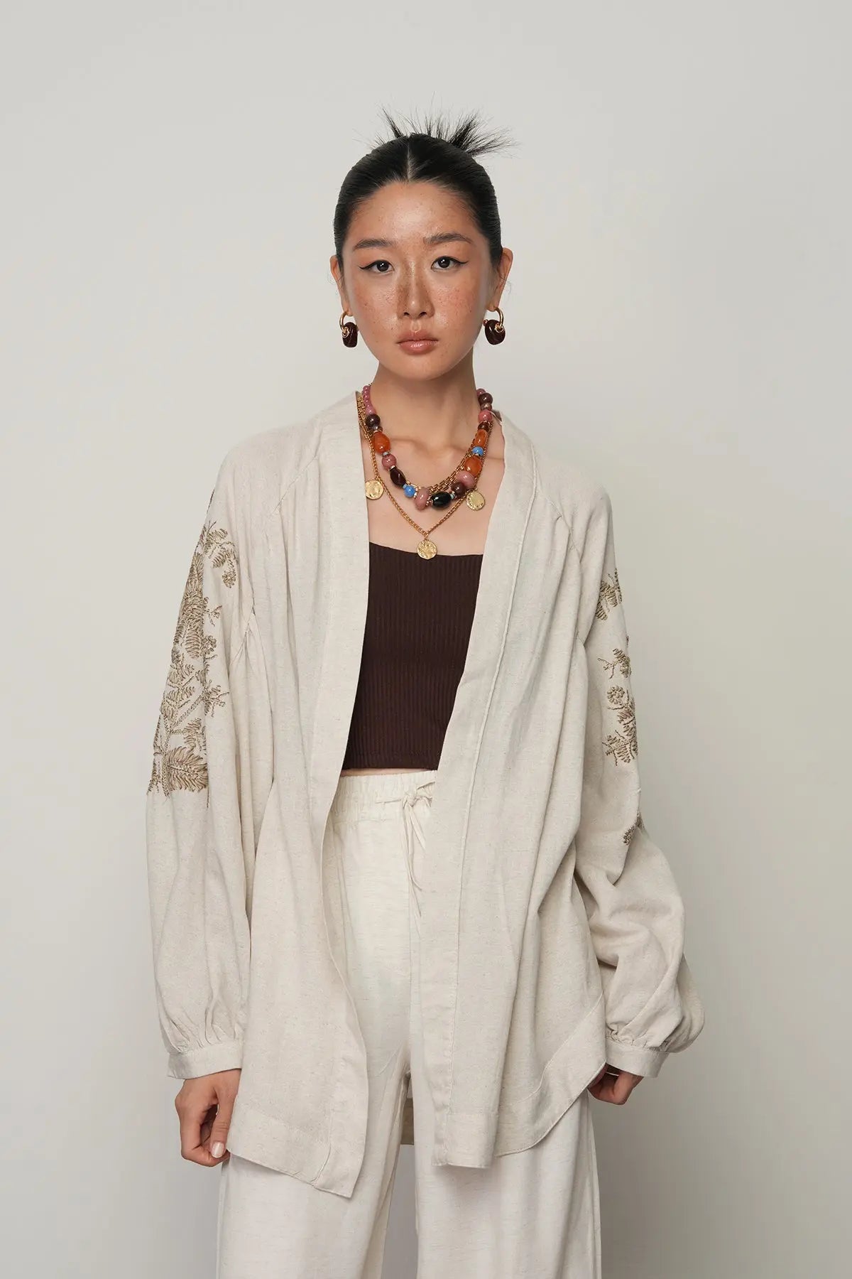 Ivory Artisan Kimono Cover-Up
