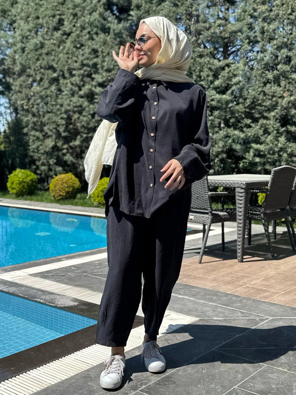 Luxe Draped Modal Co-Ord Set