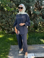 Luxe Draped Modal Co-Ord Set