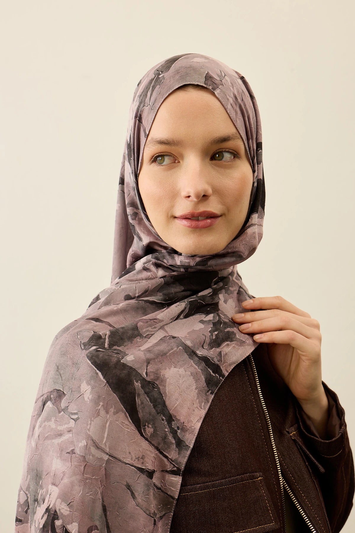 Orchid Marble Scarf