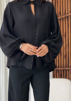 The Flowy Buttoned Blouse