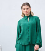 The Flowy Buttoned Blouse