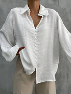 The Flowy Buttoned Blouse